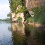 upriver view - where we've been
