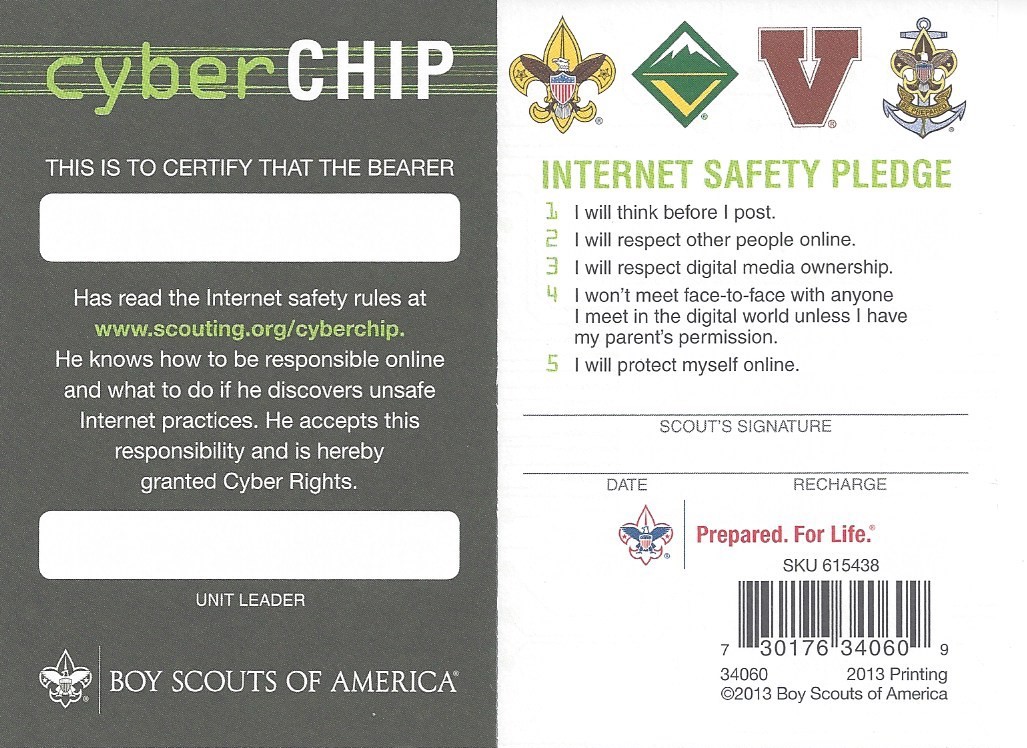 cyberchipcard Boy Scout Troop 35 Wheaton, Illinois
