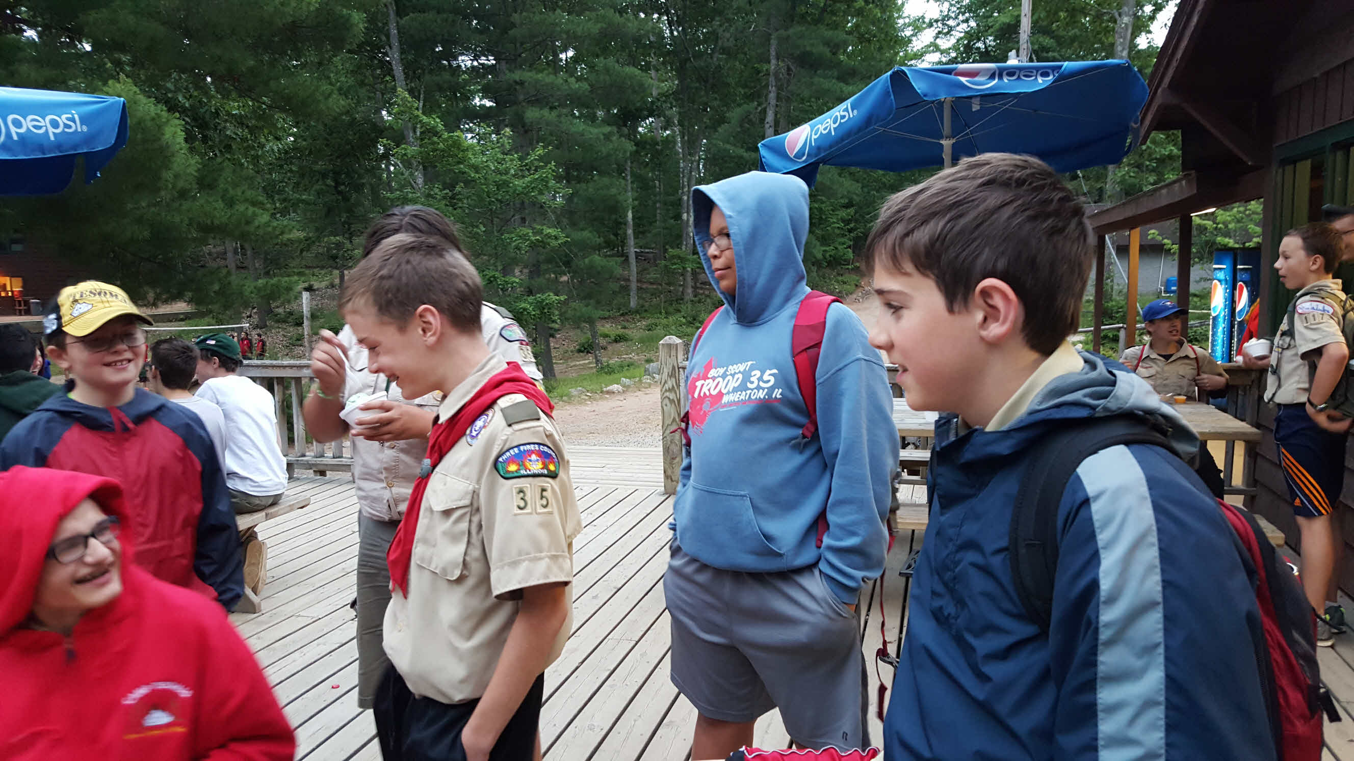 Free Time at Camp Tesomas Boy Scout Troop 35 Wheaton, Illinois